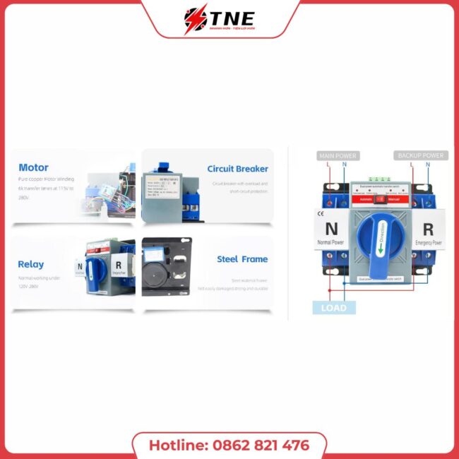 Bộ chuyển nguồn tự động ATS Mezeen MZQ1 (2)