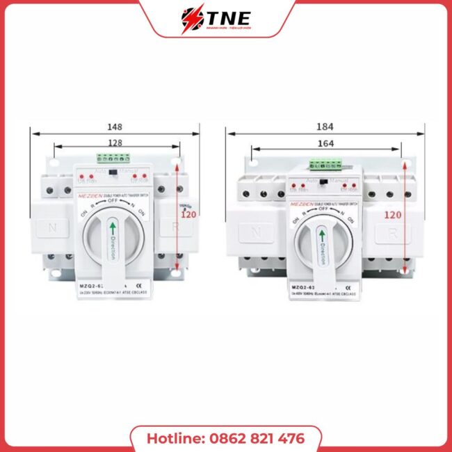 Bộ chuyển nguồn tự động không gây mất điện ATS Mezeen MZQ2N