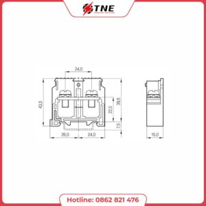 Cầu đấu dây điện Hanyoung HYBT-60A