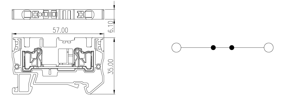 kích thước kỹ thuật cầu đấu điều khiển DP4