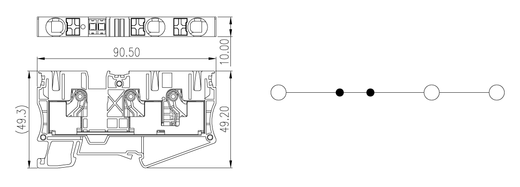 KÍCH THƯỚC CẦU ĐẤU ĐIỀU KHIỂN PUSH-IN DP10-TN