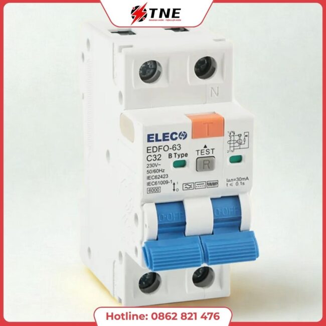 ALFi6K Aptomat MCB ELECO 2P 10A 6kA Chính Hãng | Bảo Vệ Quá Tải & Ngắn Mạch An Toàn
