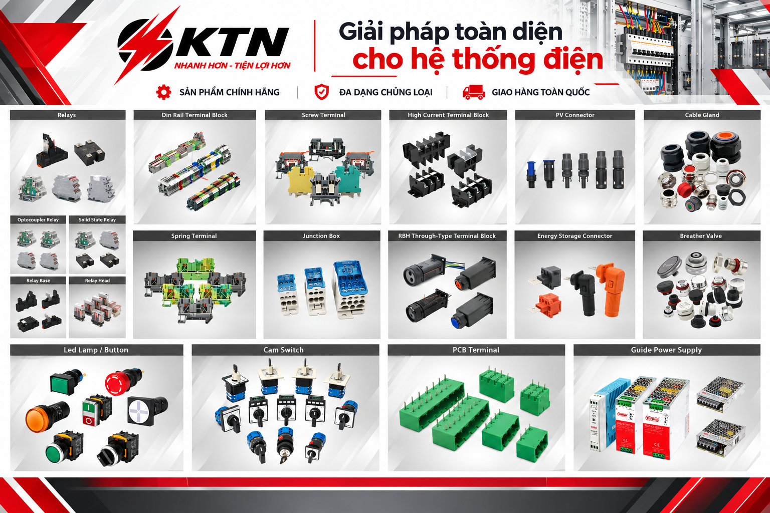 Thiết bị điện công nghiệp và dân dụng